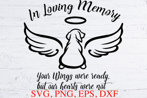 Angel Wings SVG Pet Dog Loss Cut File