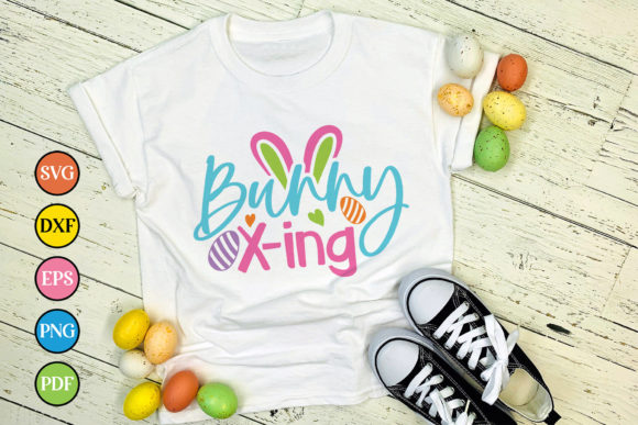 Bunny X-ing, Easter Quote SVG: Graphics for Crafts