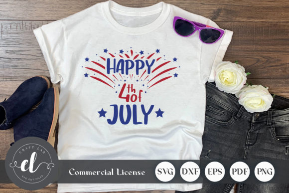 Happy 4th of July, Patriotic Quote SVG