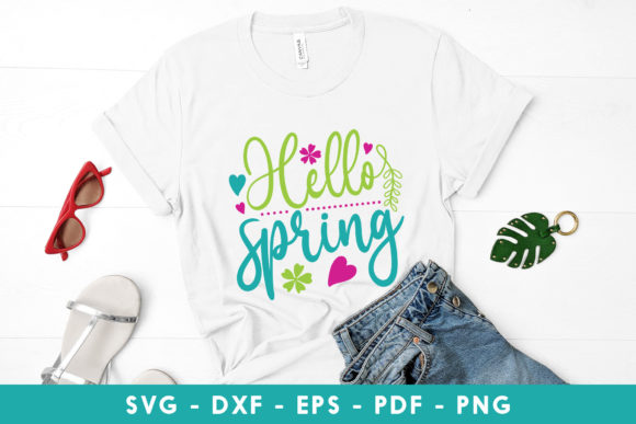 Hello Spring SVG for Crafts and Graphics