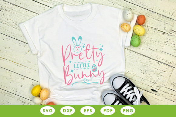 Pretty Little Bunny, Easter Quote SVG