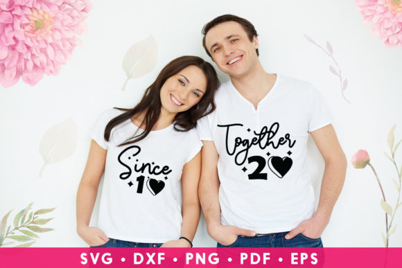 Together 20 - Since 10, Couple Quote SVG