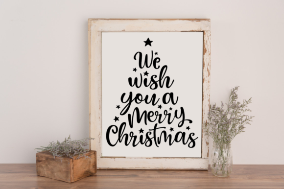 We Wish You Christmas Tree Quote Svg 2