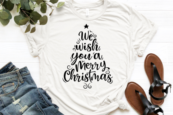 We Wish You Christmas Tree Quote Svg 3: Graphics for Crafts