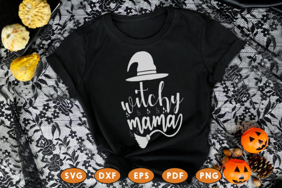 Witchy Mama, Halloween Quote SVG: Graphics & Crafts